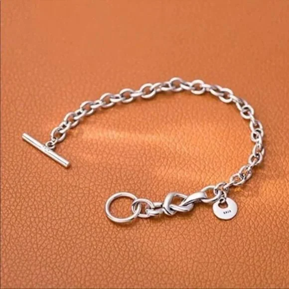 925 STERLING SILVER LOVE HEART BRACELET, NICE BRACELET, CUTE BRACELET - Picture 4 of 6